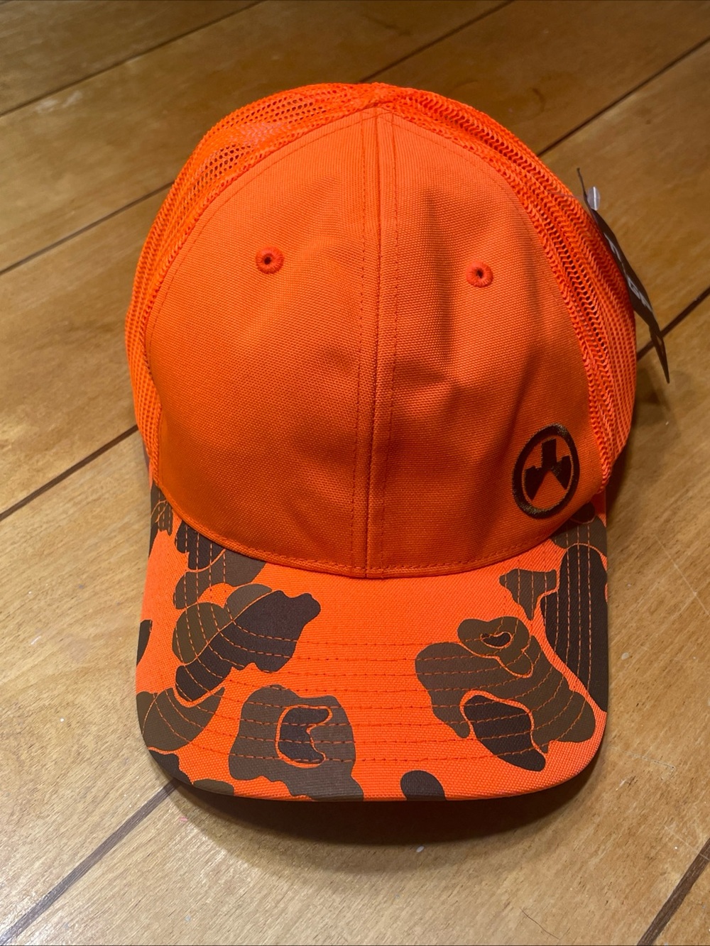Magpul Men's High-Visibility Orange Camo Trucker Hat Ice Breaker Orange NWT!!